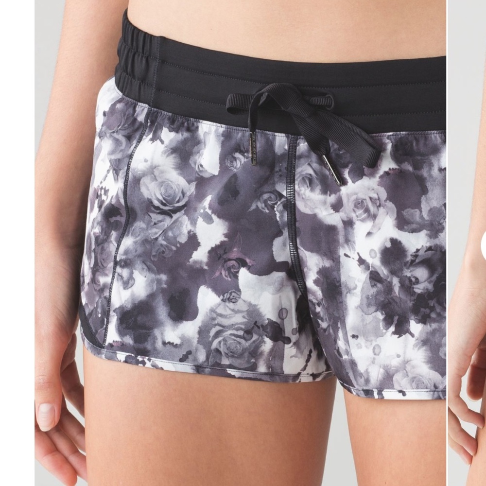 Lululemon Hotty Hot Short in Obscured Black Dusty Mauve